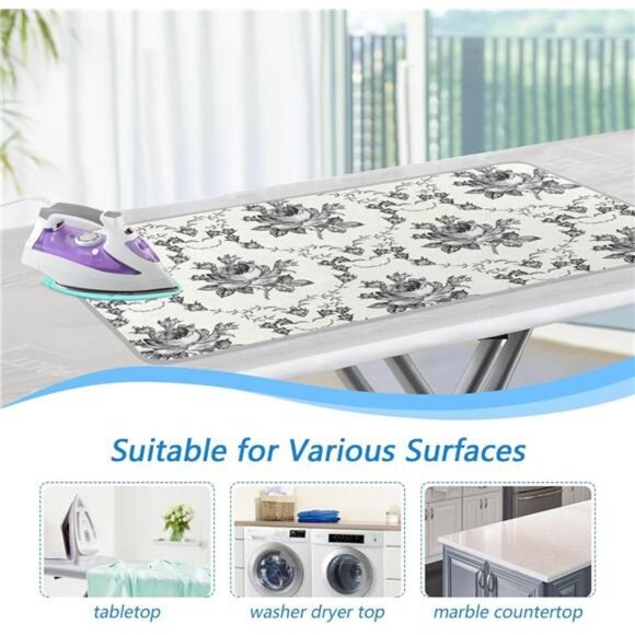 Ironing Mat &Pad Heat Resistant Pads Portable Travel Ironing Blanket Covers - Picture 5 of 7